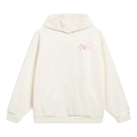 (WMNS) Li-Ning Anything Is Possible Floral Graphic Hoodie 'Beige' AWDT016-1