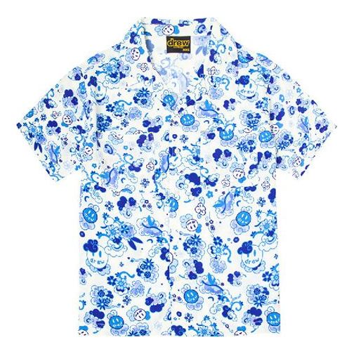 Drew House Rayon Camp Shirt 'Blue' DR-SS20-85