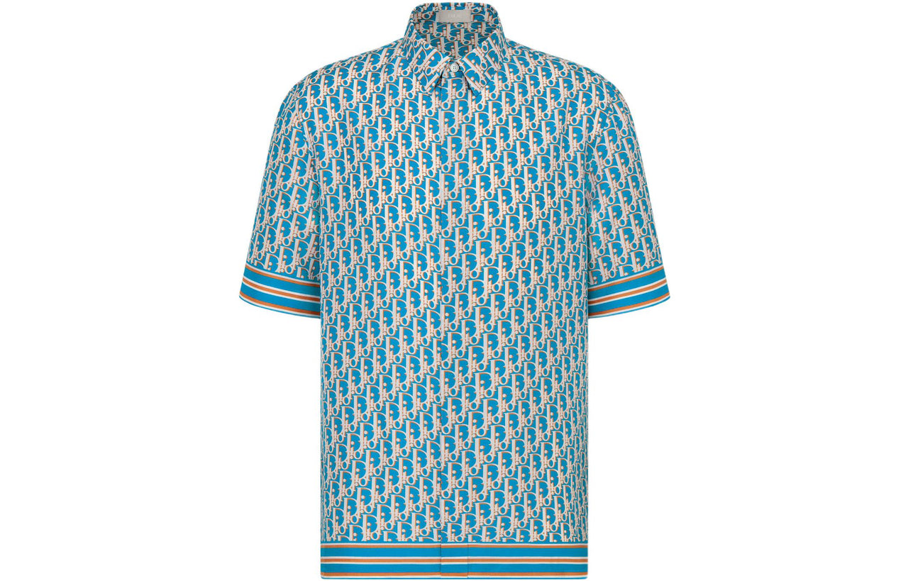 DIOR Quarterly New Products Shirts Men Blue