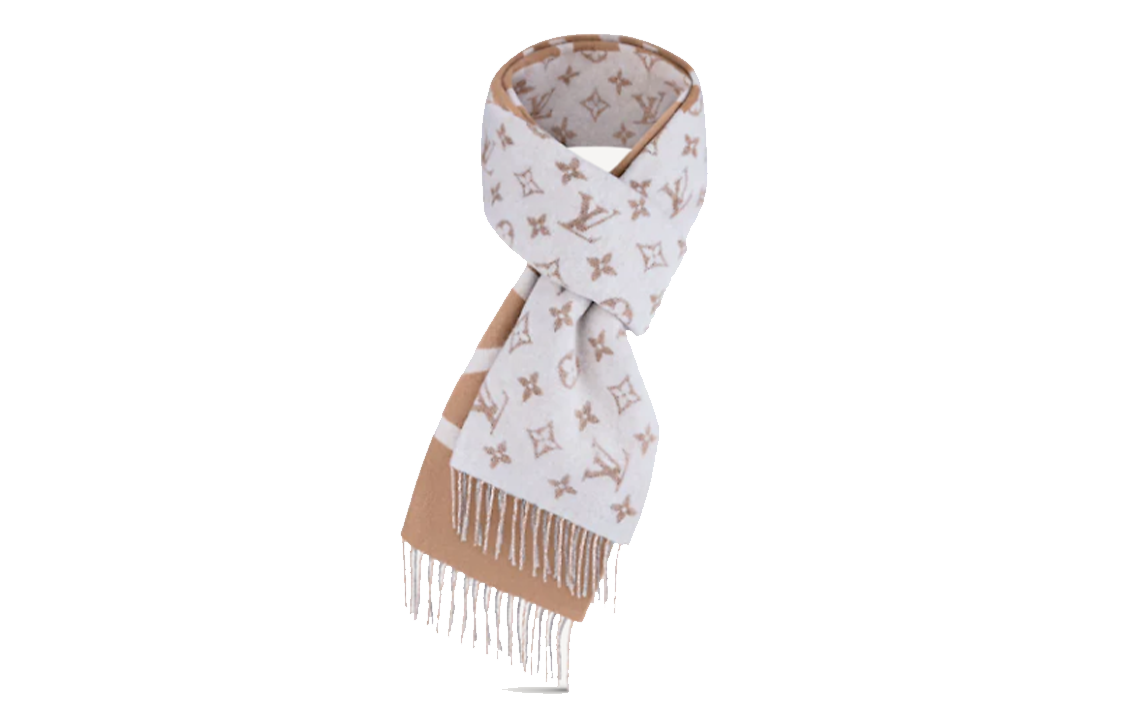 LOUIS VUITTON Monogram Split Scarf