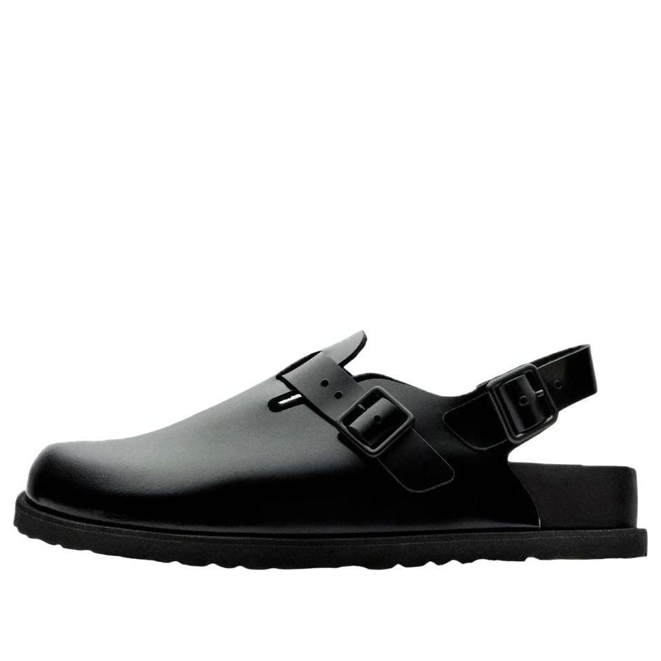 Birkenstock Tokio II Natural Leather Sandals 'Black' 1026796