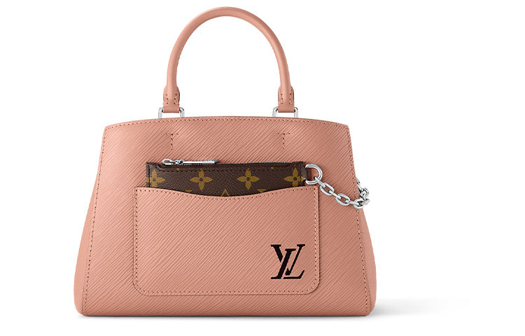 LOUIS VUITTON Epi Grained Cow Leather Shoulder Bag Crossbody Bag Handbag Small Size Women's Rose Pink