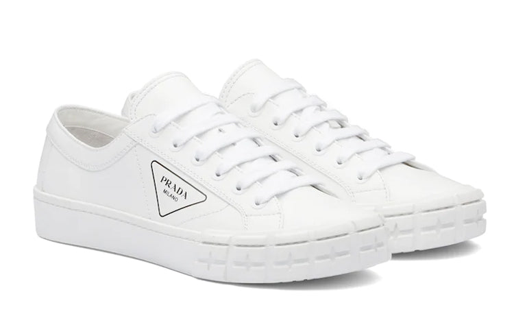 PRADA Cassetta Wheel Leather Low 'White'