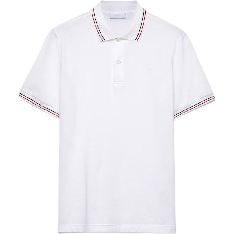 PRADA SS25 Polo Shirt Men's White