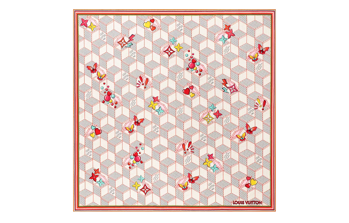 LOUIS VUITTON Silk Scarves Women's Multicolor