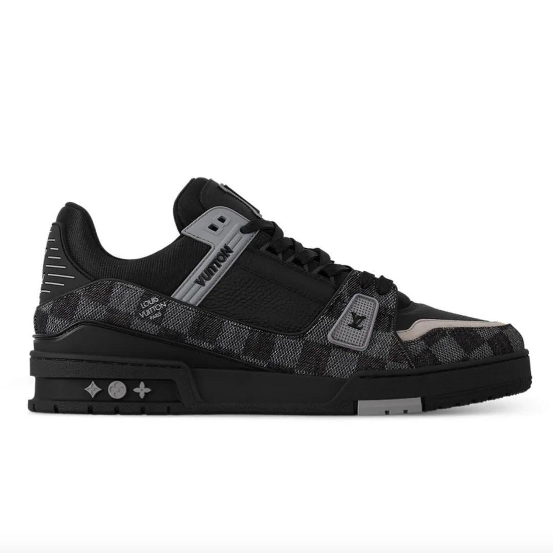 LOUIS VUITTON Trainer Durable Breathable Low-Top Casual Shoes Men's Black