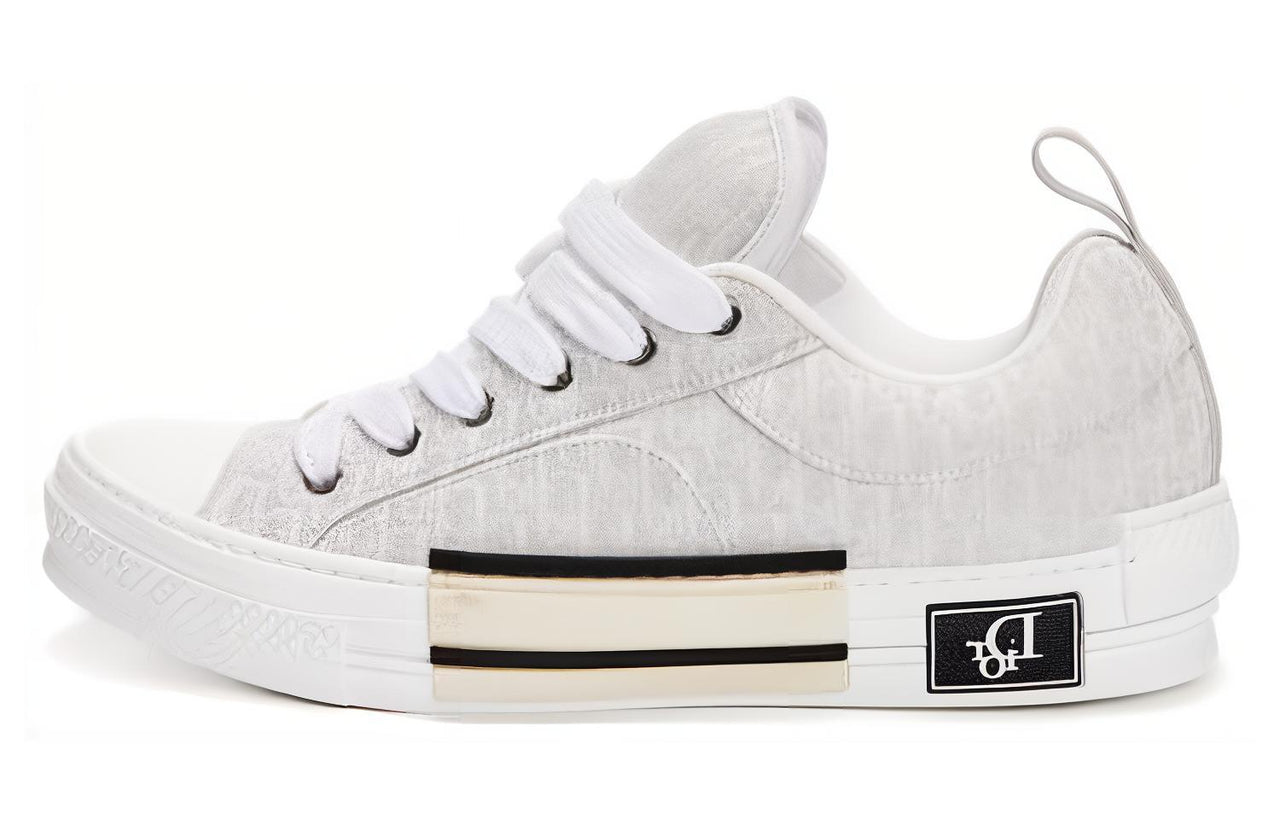 DIOR B23 Skater Low Top Cream DIOR Oblique Jacquard