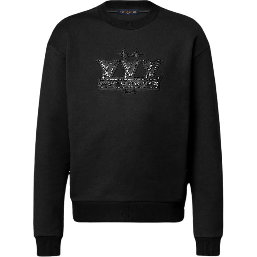 LOUIS VUITTON Embellished Signature Patch Sweatshirt