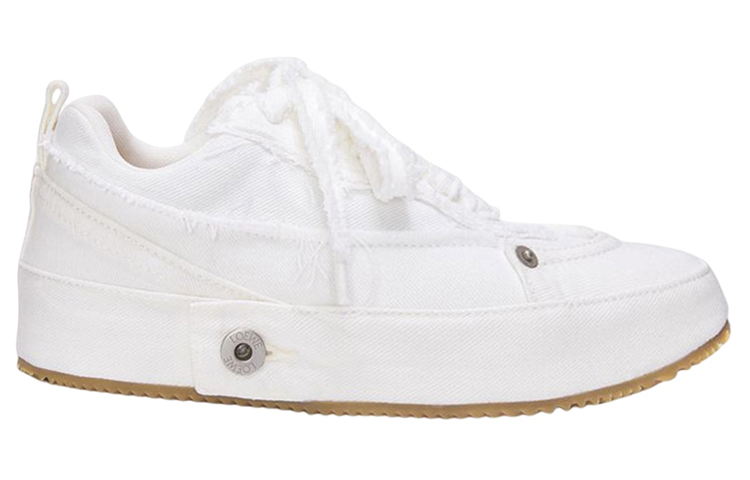 LOEWE Stylish Skateboarding Shoes Men's White