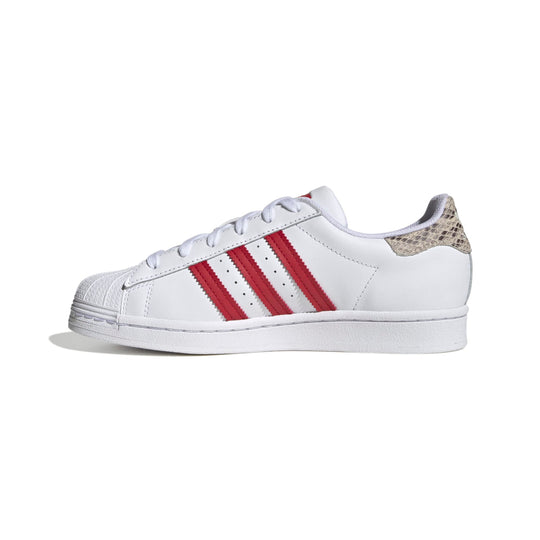 (WMNS) adidas originals Superstar 'Cloud White Wonder White Better Scarlet' HQ1918