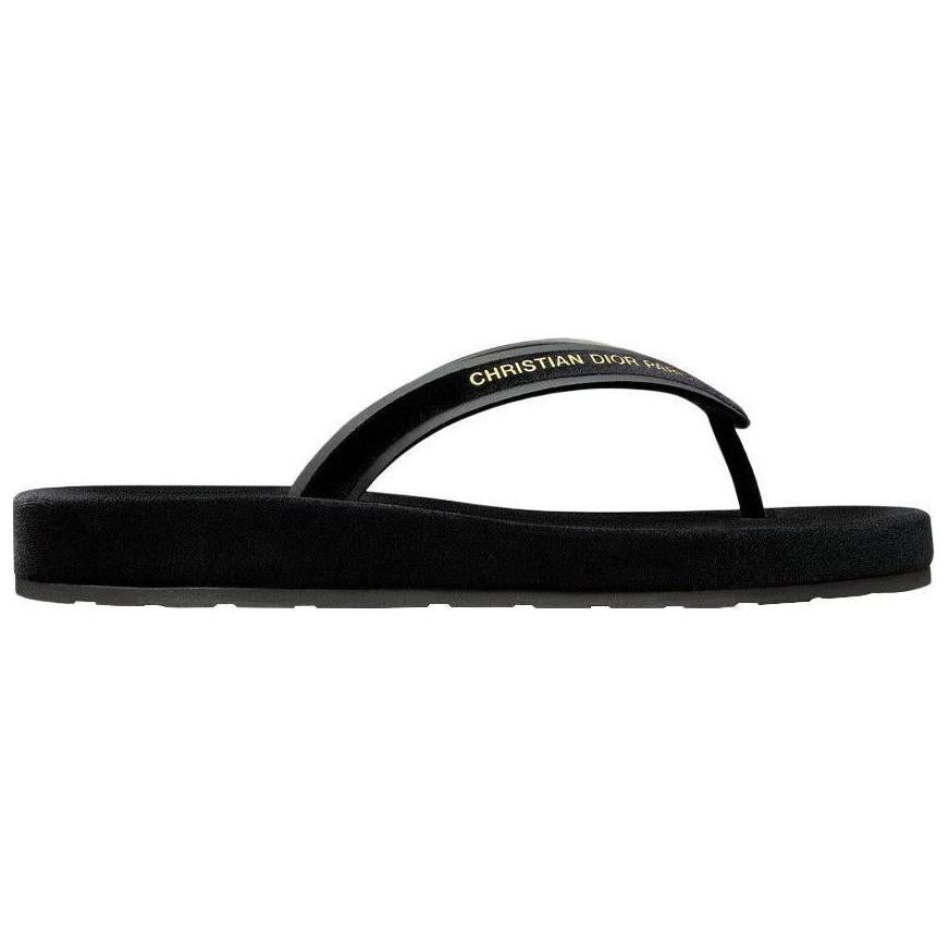 DIOR Diorsea Antibacterial Flip Flops Women's Black