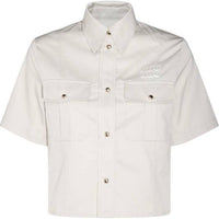 MIU MIU Button Up Cropped Shirt