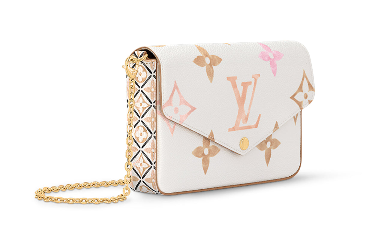 LOUIS VUITTON Felicie Pochette Beige