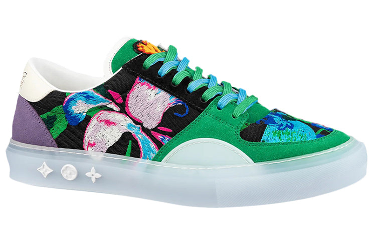 LOUIS VUITTON Ollie Sneakers 'Green Paint Style' 1A9JIZ
