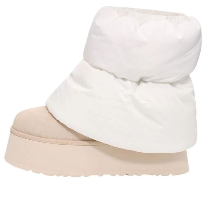 (WMNS) UGG Classic Mini Dipper Puffer Boots 'White Ceramic' 1158275-WCRM