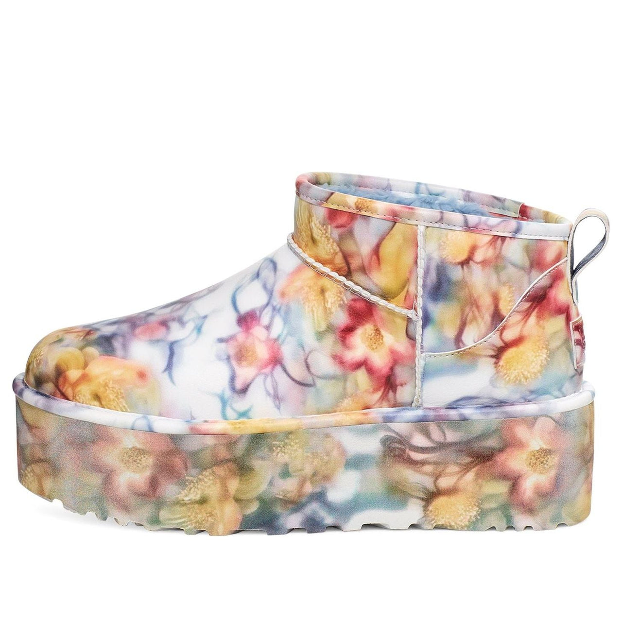 (WMNS) UGG Classic Ultra Mini Platform Boots 'Collina Strada Light Blue Floral' 1170171-LLF