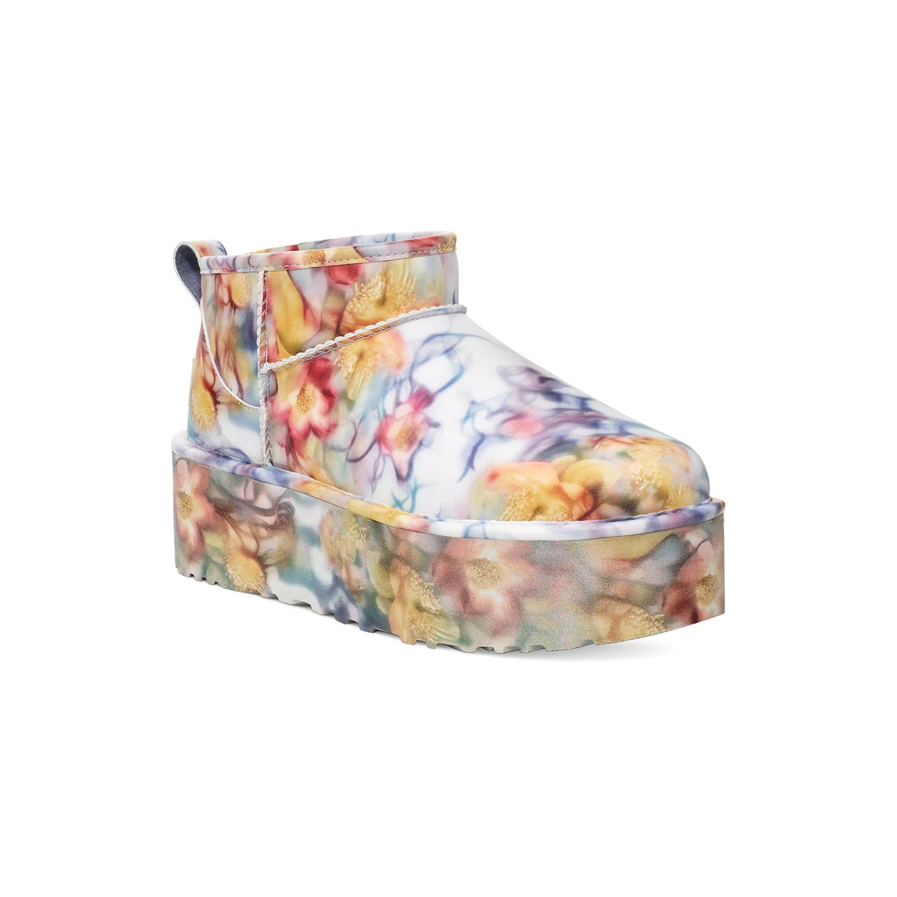 (WMNS) UGG Classic Ultra Mini Platform Boots 'Collina Strada Light Blue Floral' 1170171-LLF