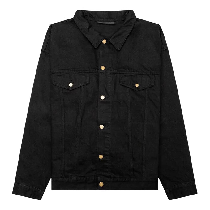 Fear of God Essentials FW23 Denim Jacket 'Jet Black' 202BT234270F
