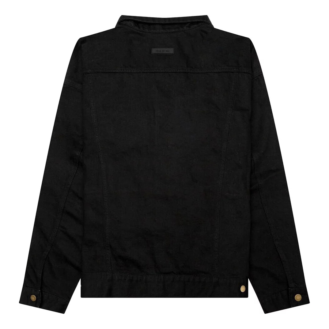 Fear of God Essentials FW23 Denim Jacket 'Jet Black' 202BT234270F