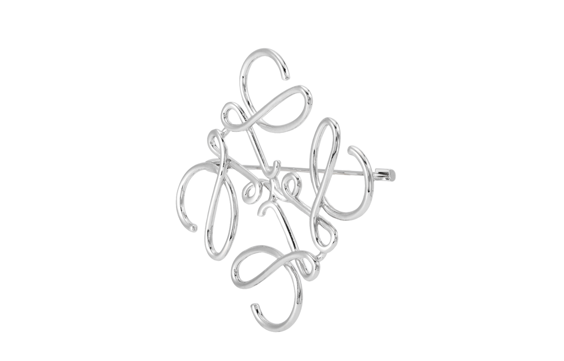 LOEWE Brass Brooches Unisex Silver