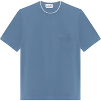 HERMES T-Shirt Men's Light Gray Blue