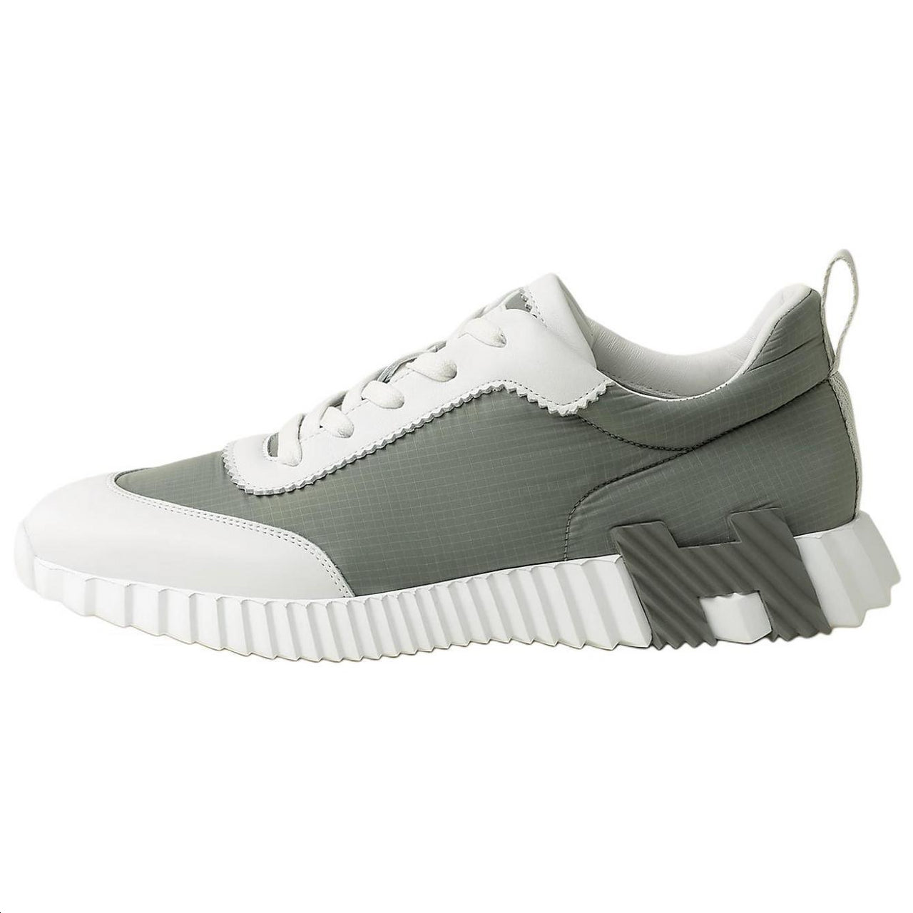 HERMES Bouncing Low-Top Casual Shoes Men's Green