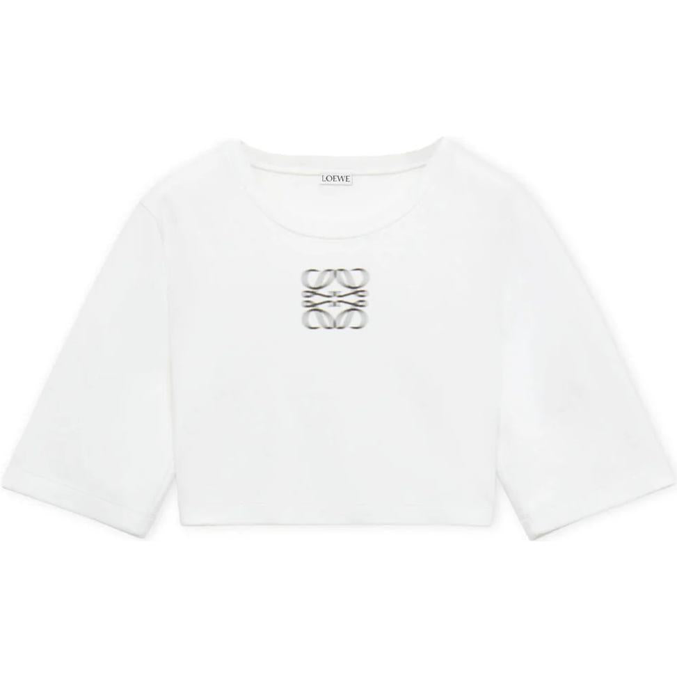 LOEWE Anagram Cropped T-Shirt 'Pink'