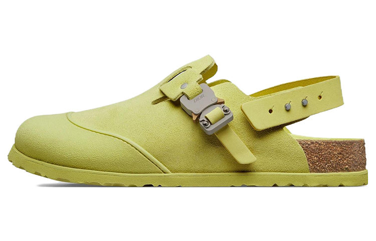 DIOR By Birkenstock Mule Tokio Pastel Yellow Nubuck Calfskin