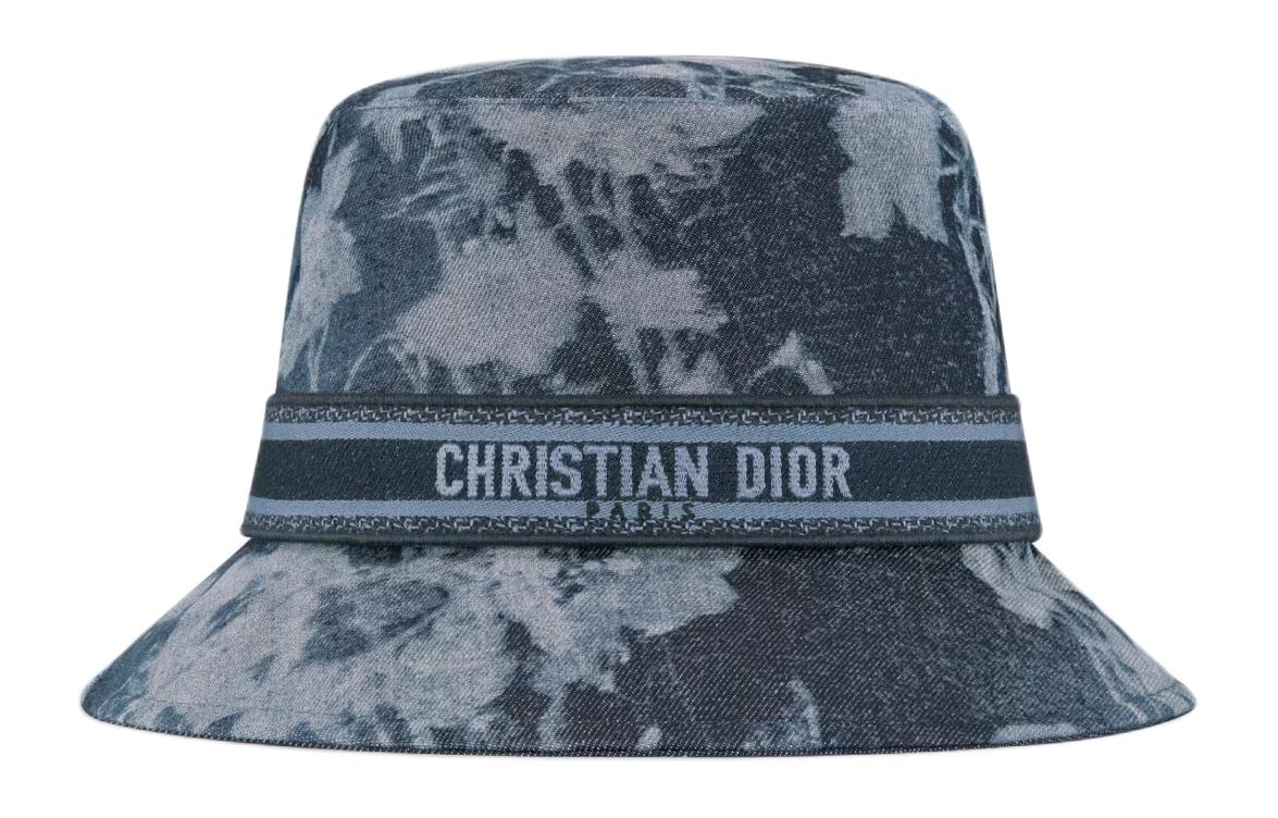 DIOR Cotton Bucket Hats Women's Dark Blue