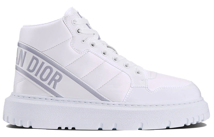 DIOR Women's D-Player 'Quilted Nylon - White Grey'
