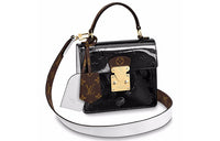 LOUIS VUITTON Cow Leather Handbag, Crossbody Bag, Shoulder Bag Regular Women's Black