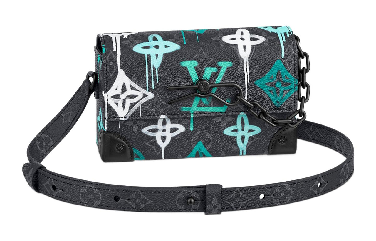 LOUIS VUITTON Steamer Wearable Wallet Lv Graffiti Multicolor