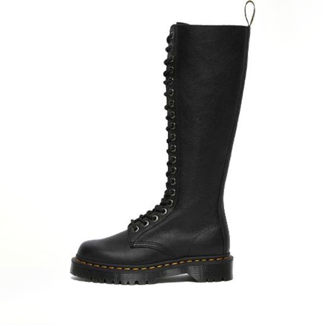 (WMNS) Dr. Martens 1B60 Bex Pisa Leather Knee High Boots 'Black Pisa' 27016001