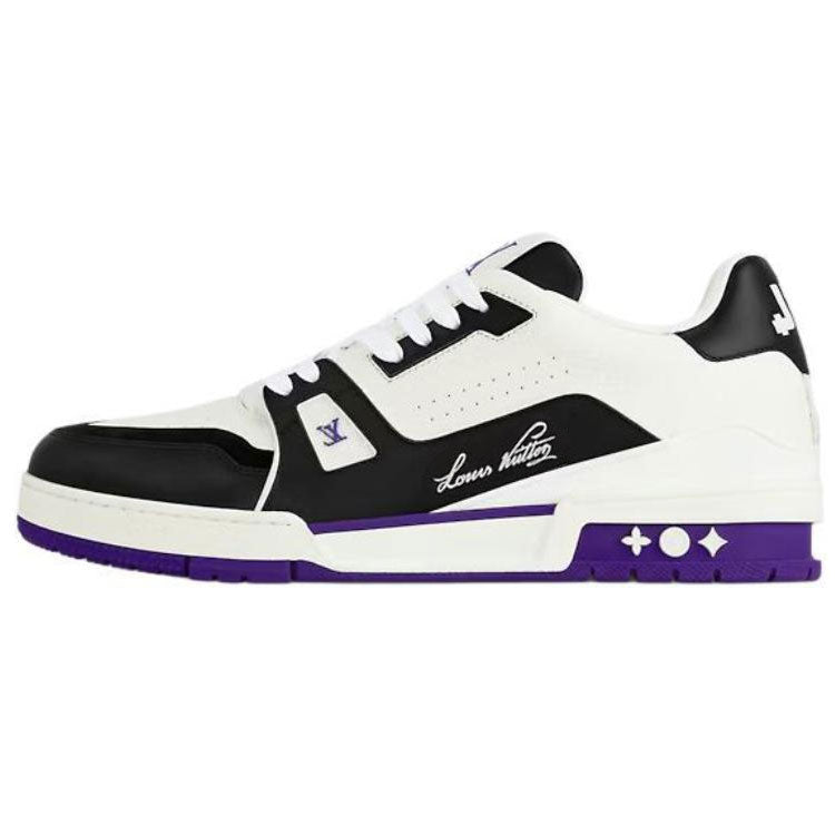 LOUIS VUITTON Trainer Low-Top Skateboard Shoes Women's Purple