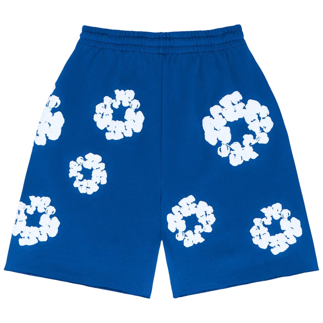 Denim Tears Cotton Wreath Logo Shorts 'Royal Blue White' 402-020-30