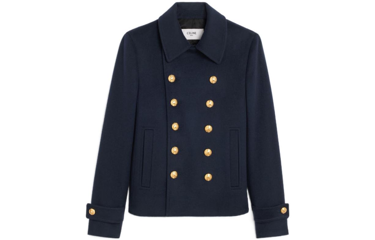 CELINE Jackets Coats Women's Dark Blue