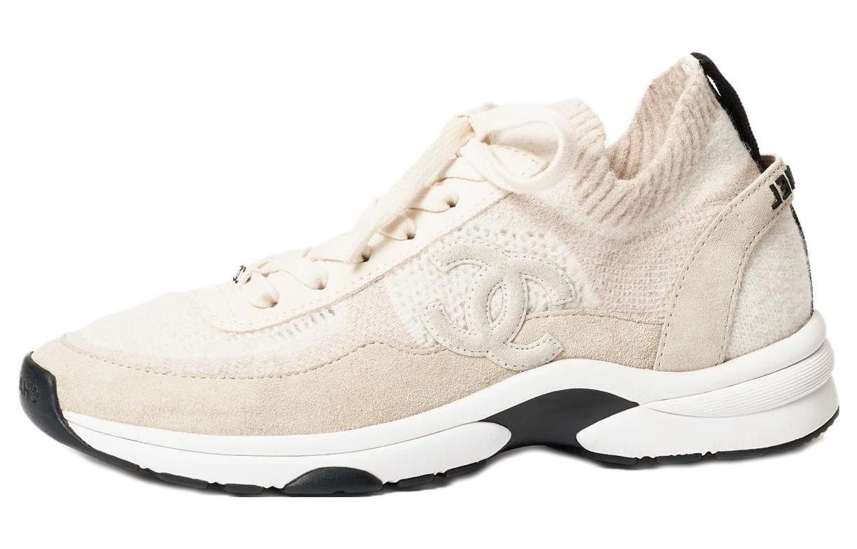 CHANEL Low Top Life And Leisure Women's Ivory White