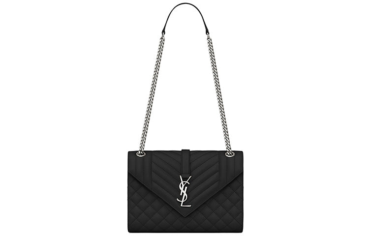 Yves Saint Laurent Envelope Medium Shoulder Bag Women's Black