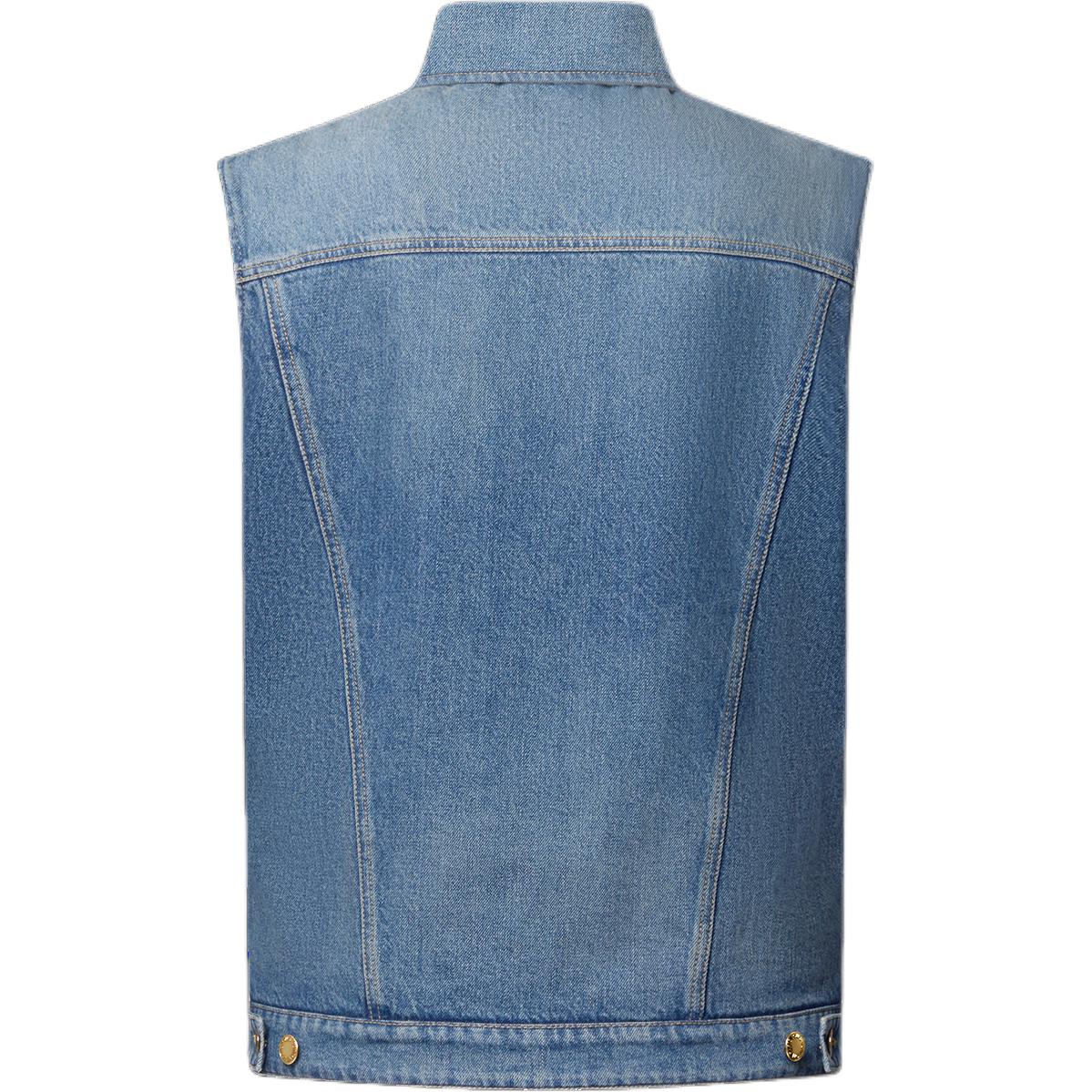 LOUIS VUITTON Reversible Sleeveless Denim Jacket