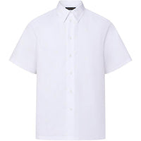 LOUIS VUITTON Lv BLason Printed Cotton Short-Sleeved Oxford Shirt