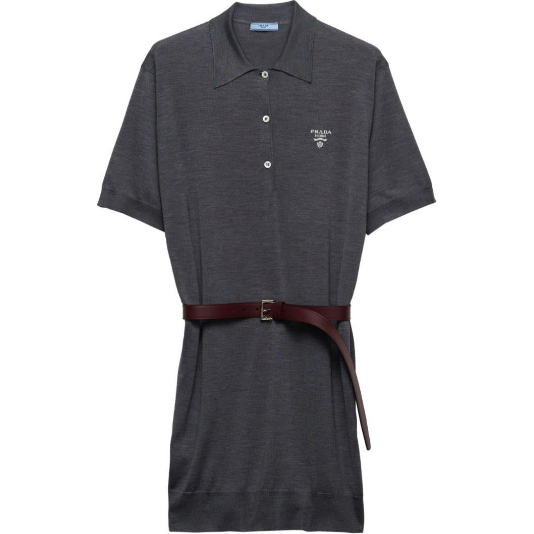 PRADA Belted Polo Dress