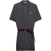 PRADA Belted Polo Dress
