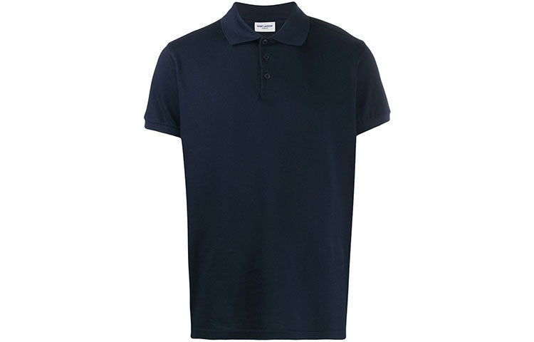 SAINT LAURENT Short sleeve Cotton Polo Shirt