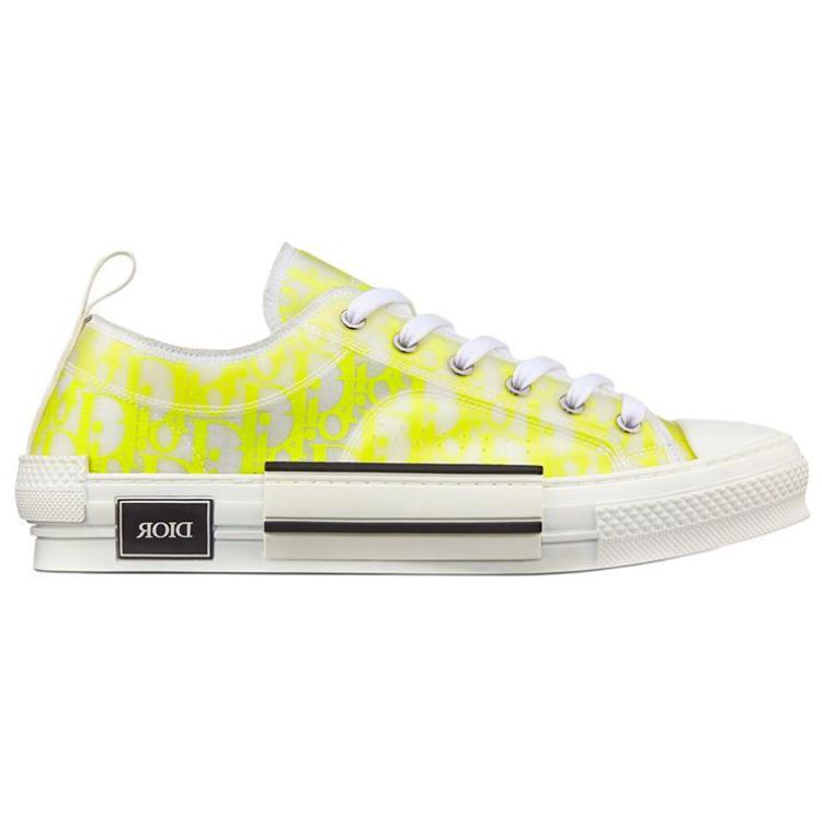 DIOR B23 Low White Yellow Oblique