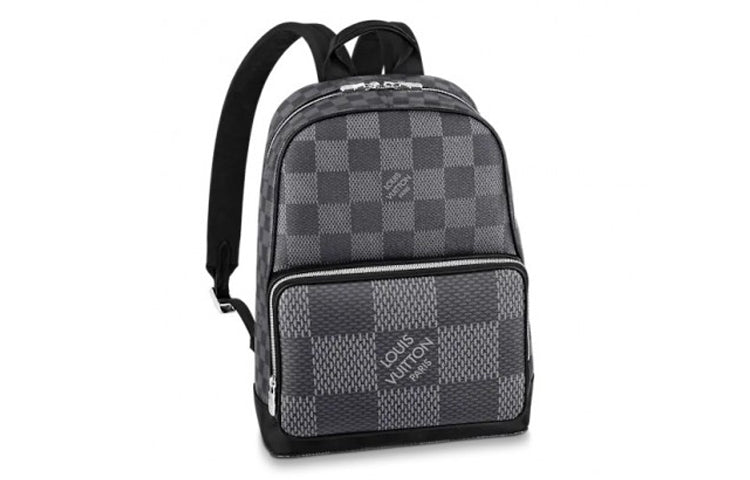 LOUIS VUITTON CAMPUS Coated Canvas Backpack Men's Gray