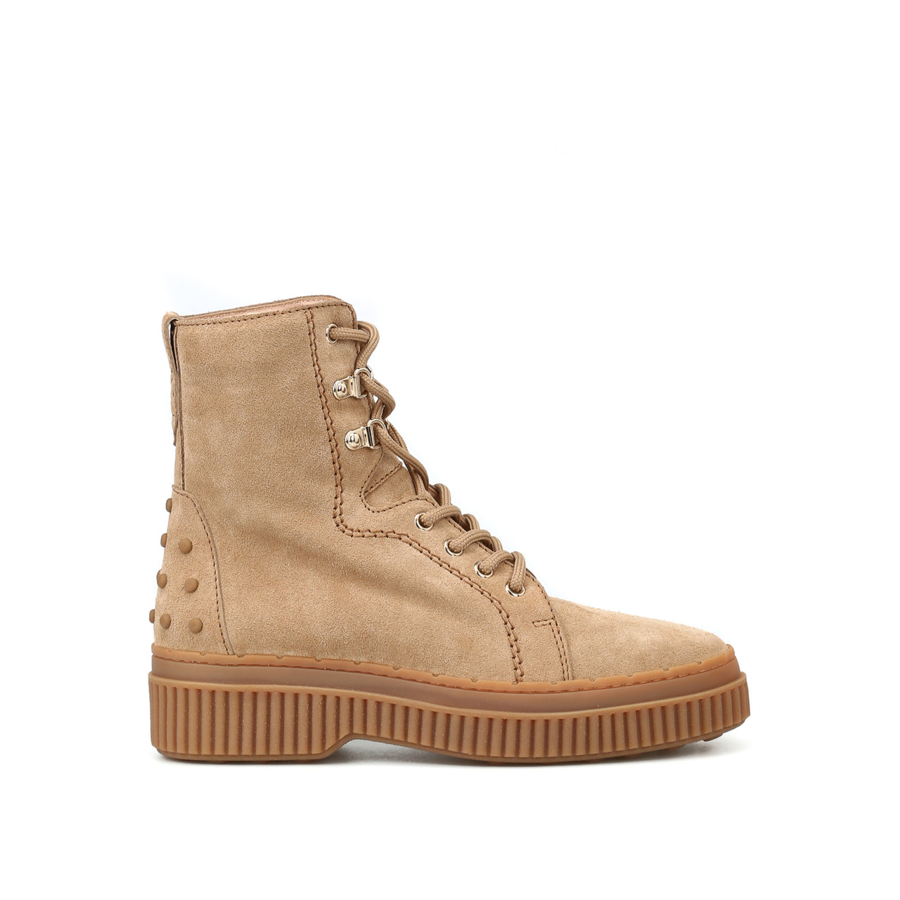 Tod's Gomma Suede Boots in Brown