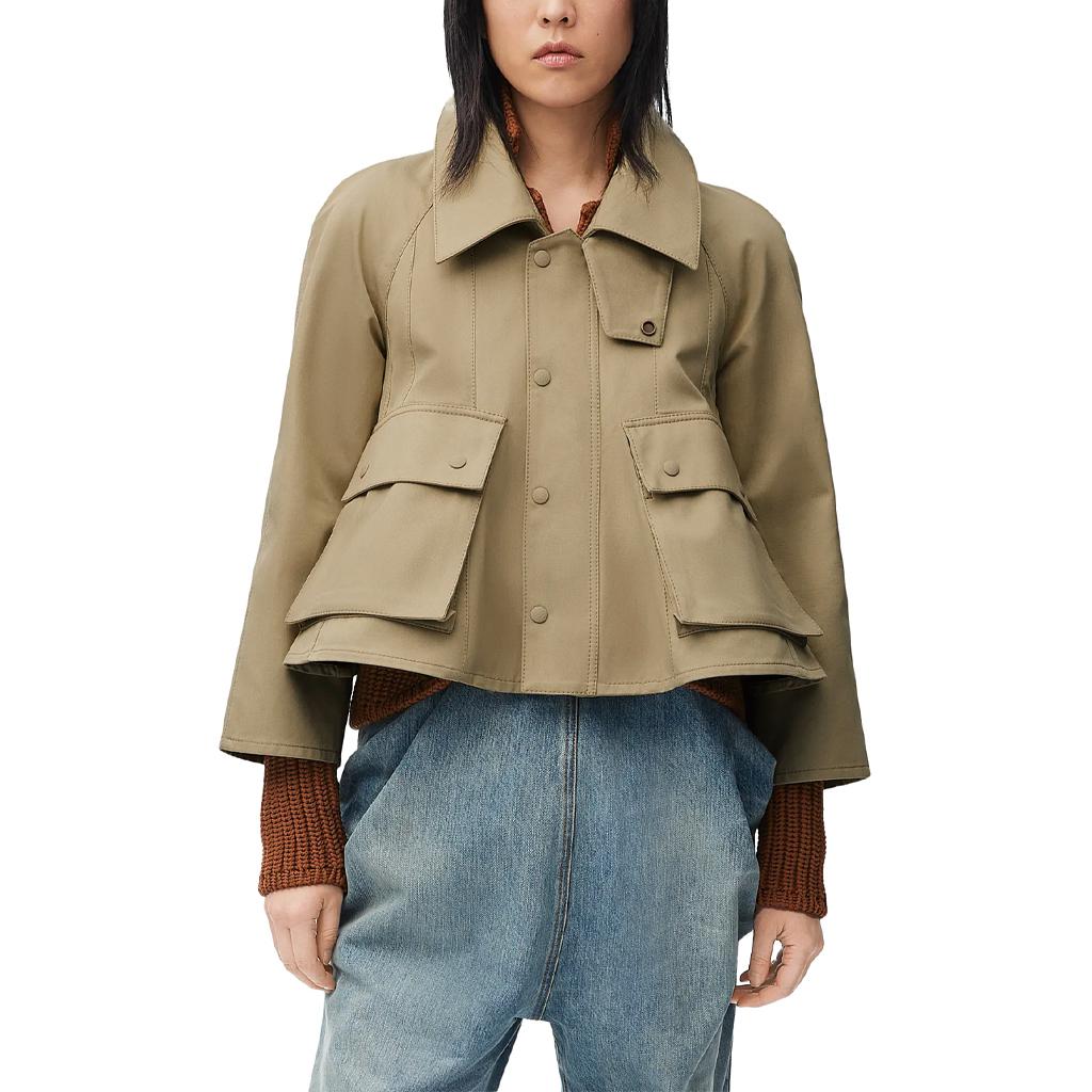 LOEWE Trapeze Jacket 'Safari/Beige/Green'