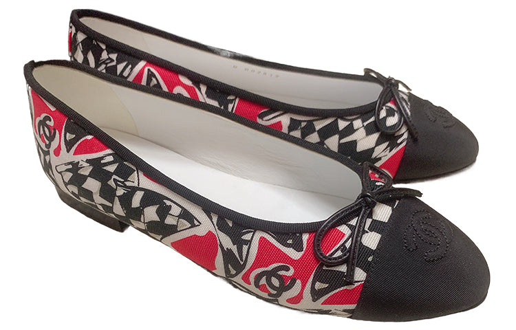 CHANEL Women's Casual Shoes Women's Black White Red