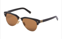 MIU MIU Acetate Metal Acetate Irregular Shape Sunglasses Women's Black