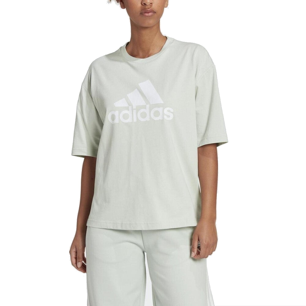 (WMNS) adidas Future Icons Badge of Sport T-Shirt 'Green' HK0508